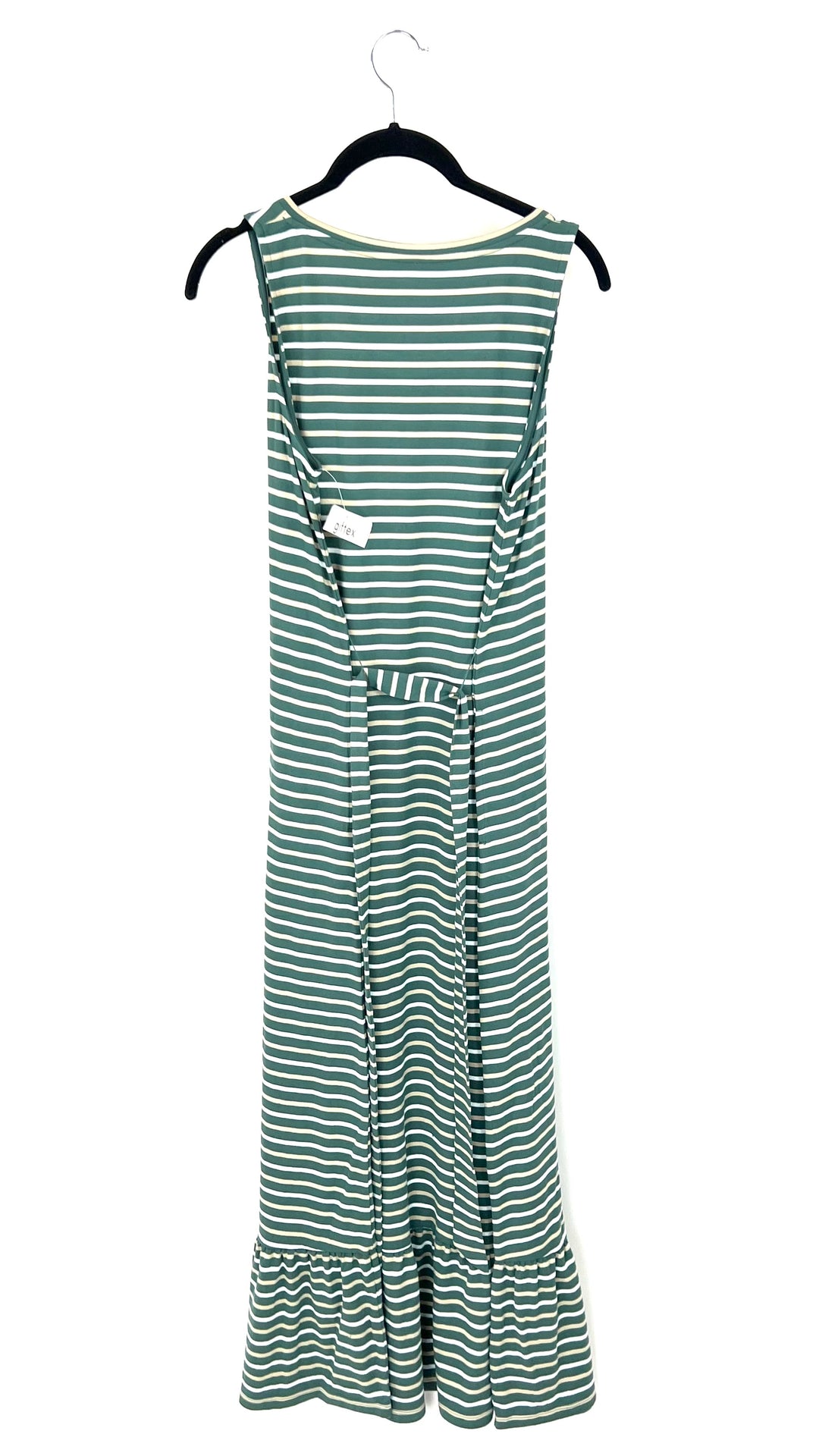 Green Striped Tank Top Dress - Size 4/6