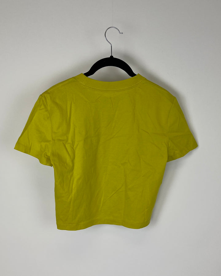 Olive Short Sleeve Top - Small