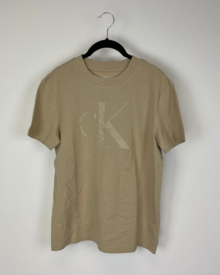 Tan Short Sleeve Top - Small