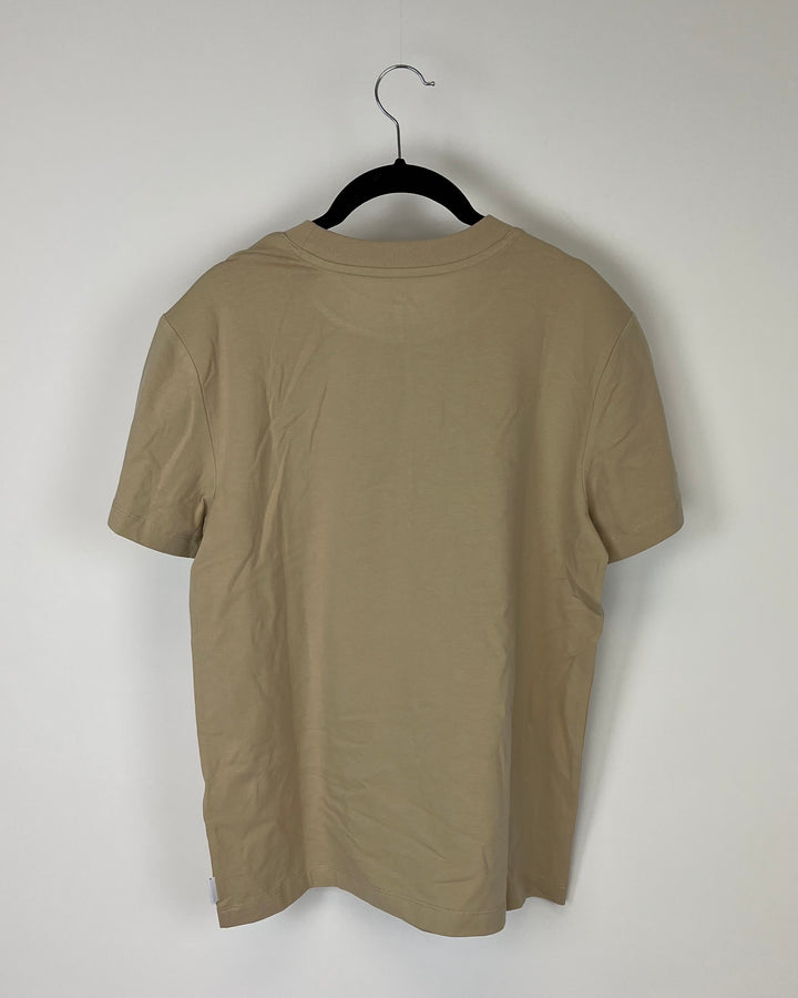 Tan Short Sleeve Top - Small