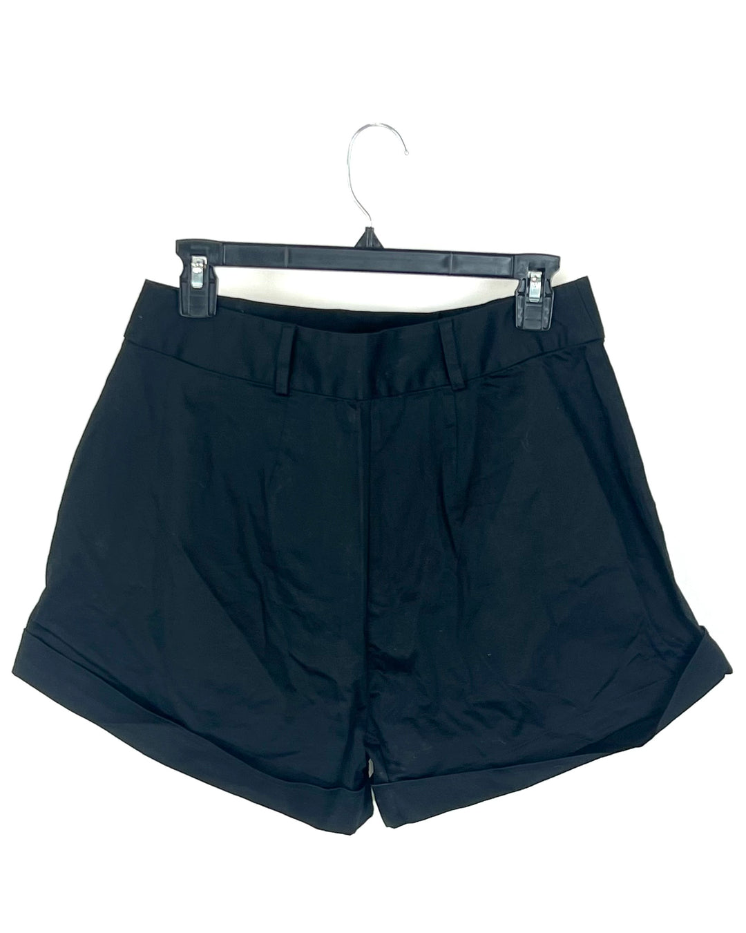 Black High Waisted Shorts - Size 6, 8, 10, and 12