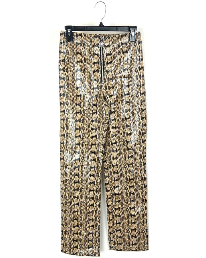 Faux Snakeskin Pants - Size 00, 0, 2, 4 and 6