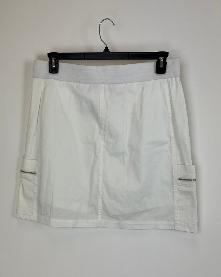 White Cargo Skirt - Size 10/12