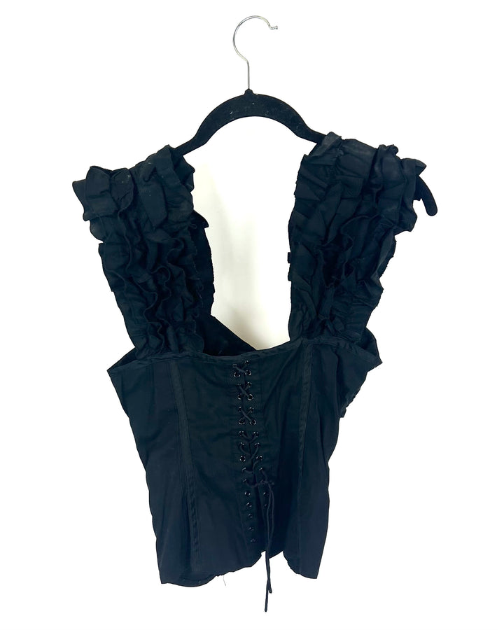 Black Corset Top - Size 2/4