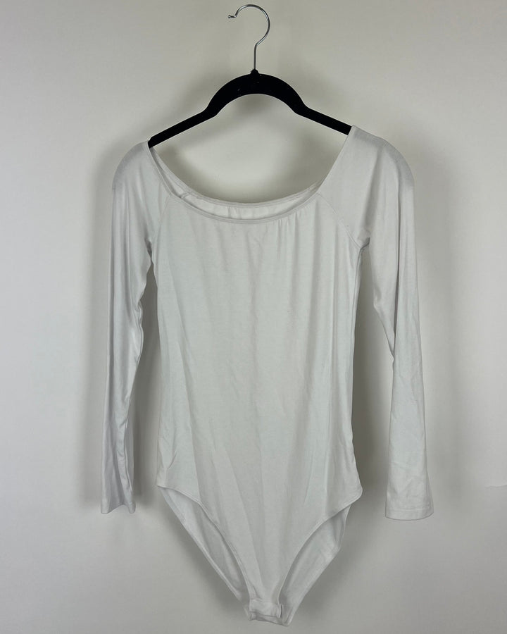 White Off The Shoulder Bodysuit - Extra Small