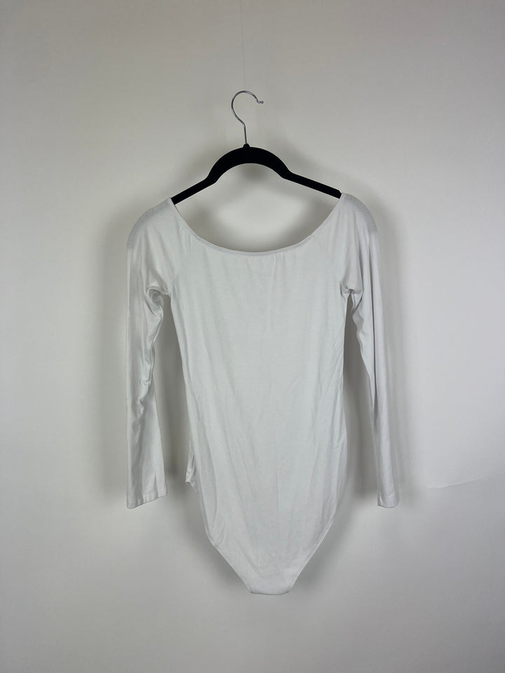 White Off The Shoulder Bodysuit - Extra Small