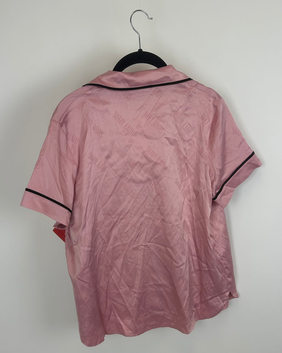 Light Pink Button Up Pajama Top - Small