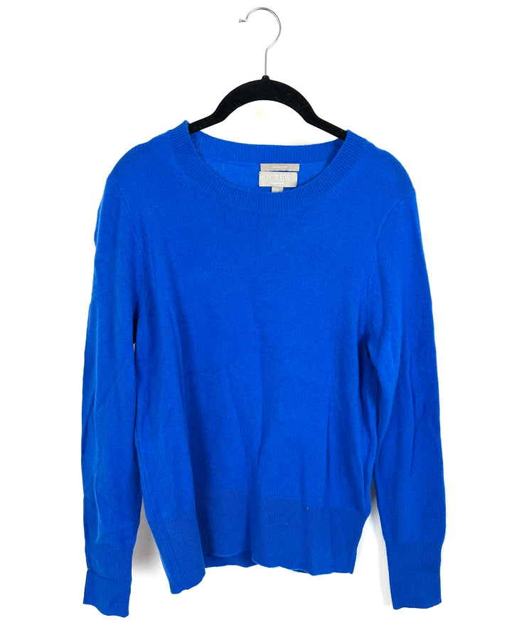 J. Crew Royal Blue Cashmere Sweater - Small