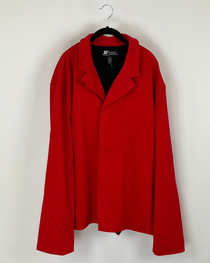 Bright Red Blazer - Medium - 3XL