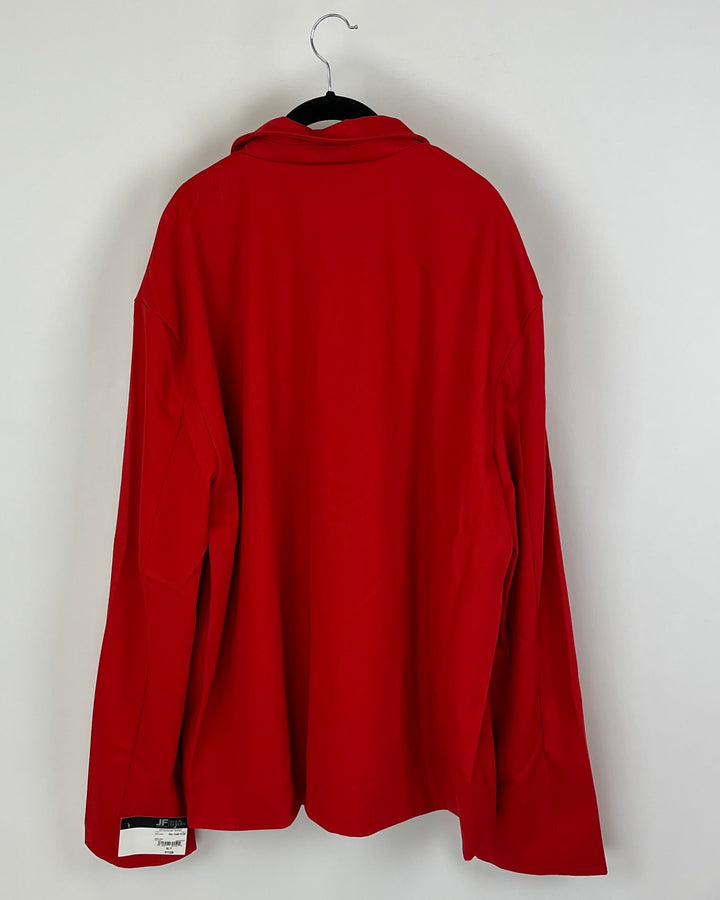 Bright Red Blazer - Medium - 3XL