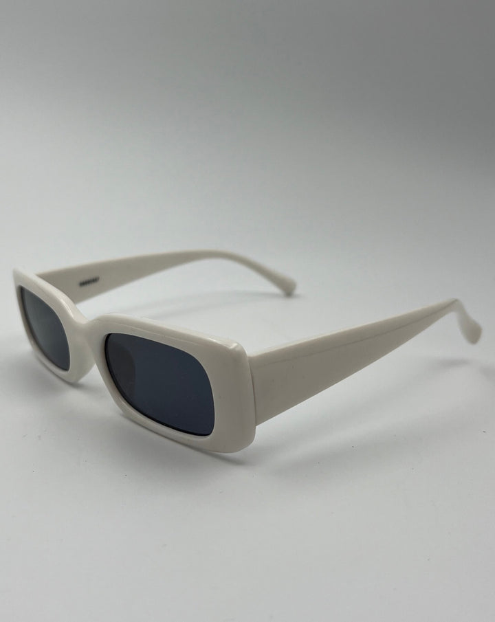 Asos White Rectangular Sunglasses