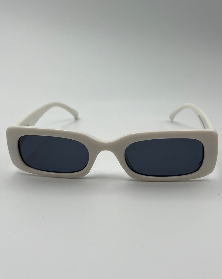 Asos White Rectangular Sunglasses