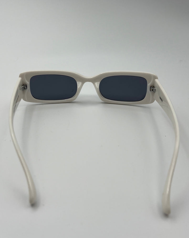 Asos White Rectangular Sunglasses