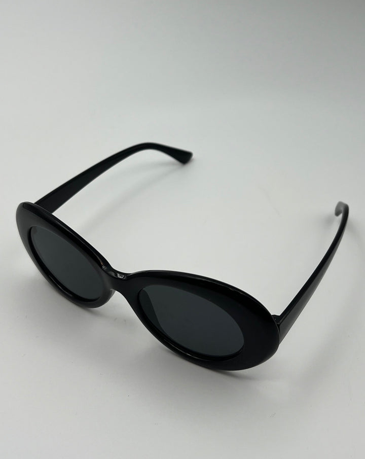 Black Oval Sunglasses