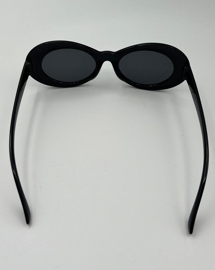 Black Oval Sunglasses