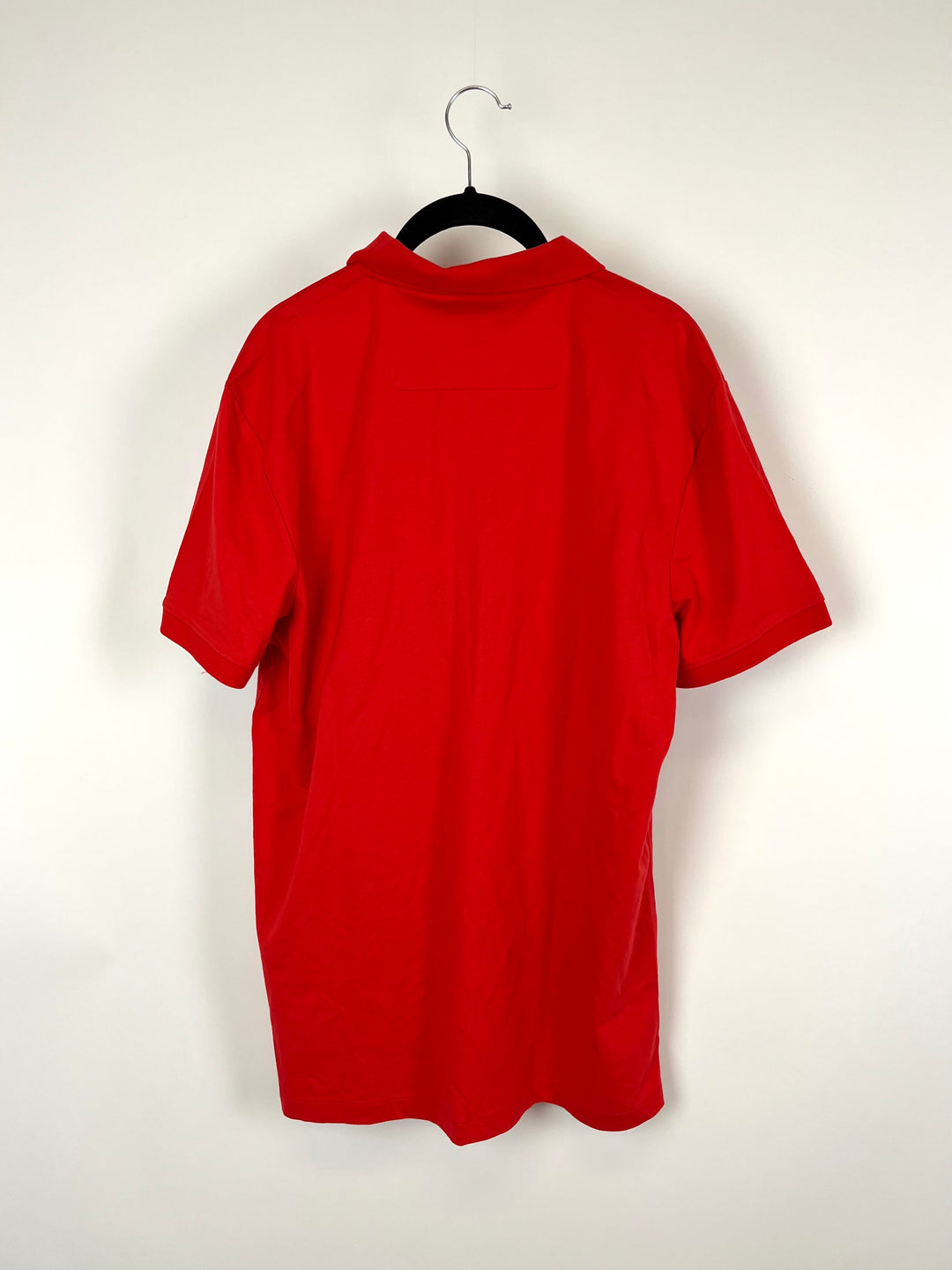 MENS Red Polo T-Shirt - Medium