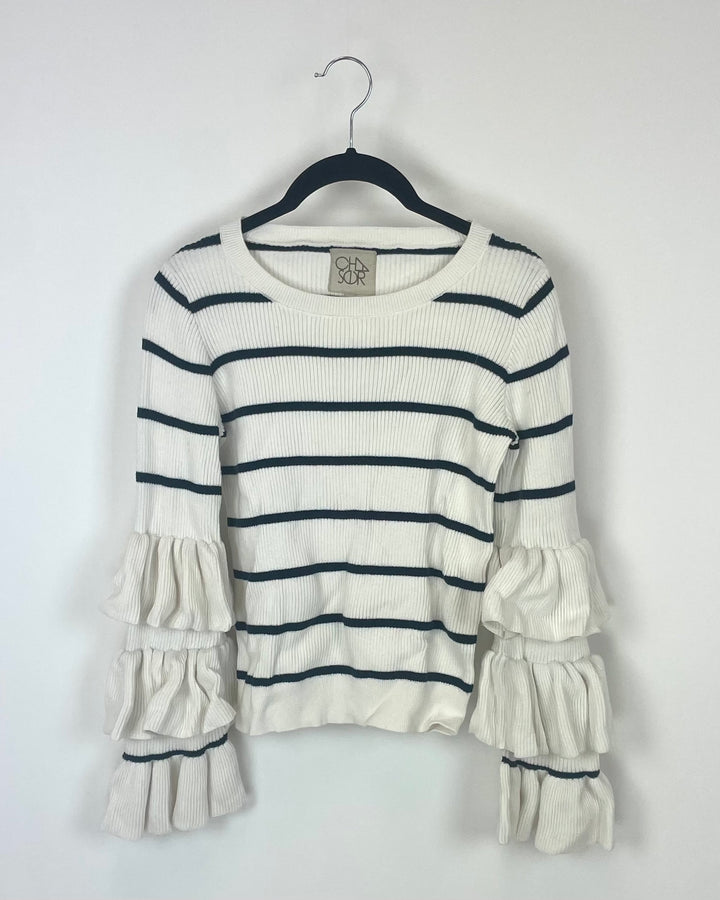 Chaser Brand Striped Top- Size Small