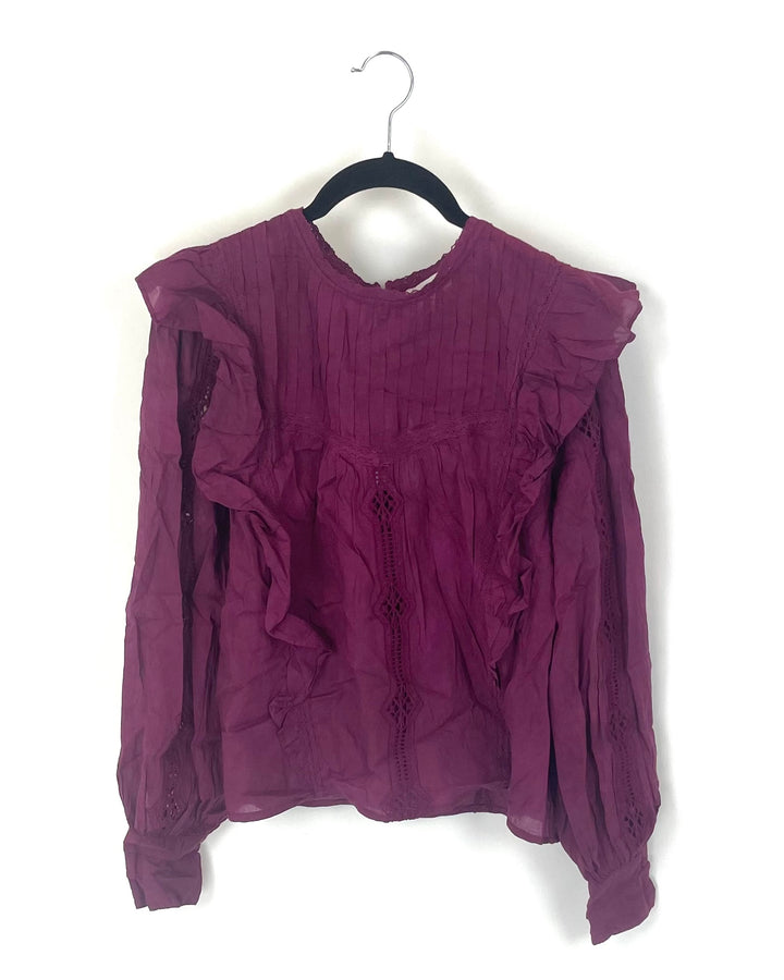 Allison New York Purple Blouse- Size Small