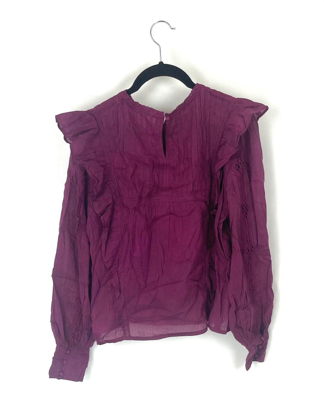 Allison New York Purple Blouse- Size Small