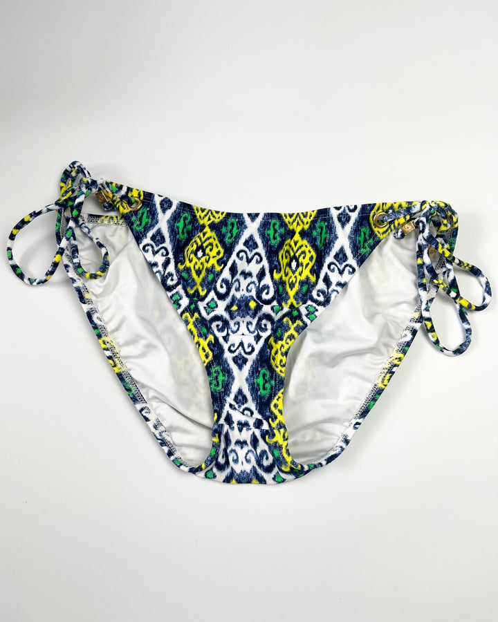 Yellow, Green, and Blue Abstract Diamond Swim Bottom - Extra Large