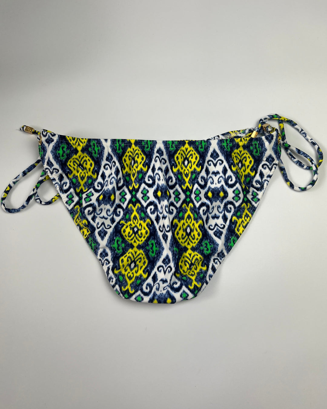 Yellow, Green, and Blue Abstract Diamond Swim Bottom - Extra Large