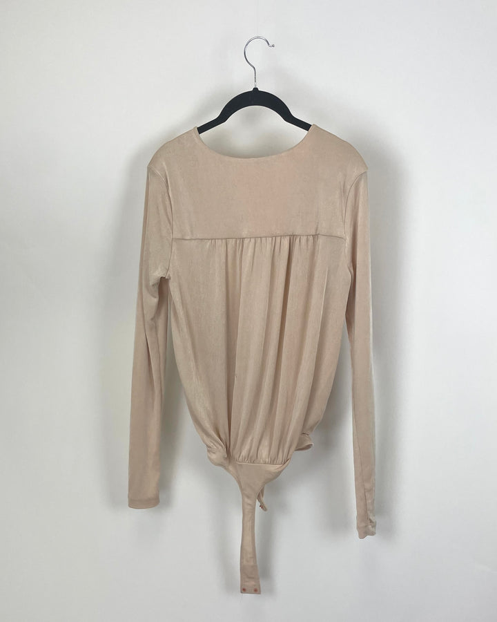 Free People Light Pink Bodysuit - Medium