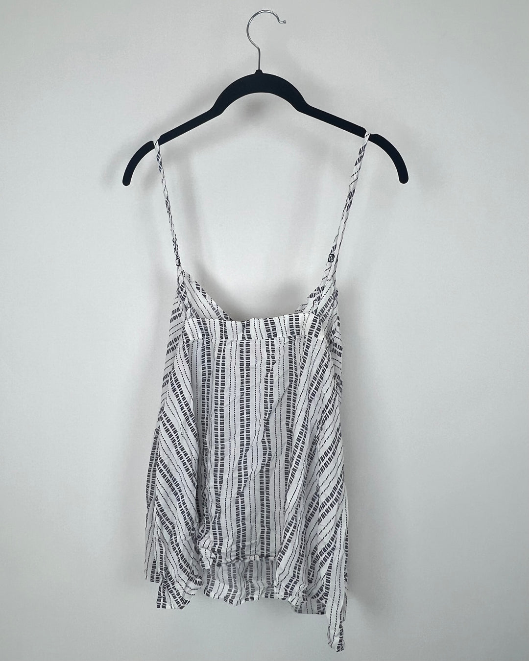 Blue and White Stripe Tank Top - 1X