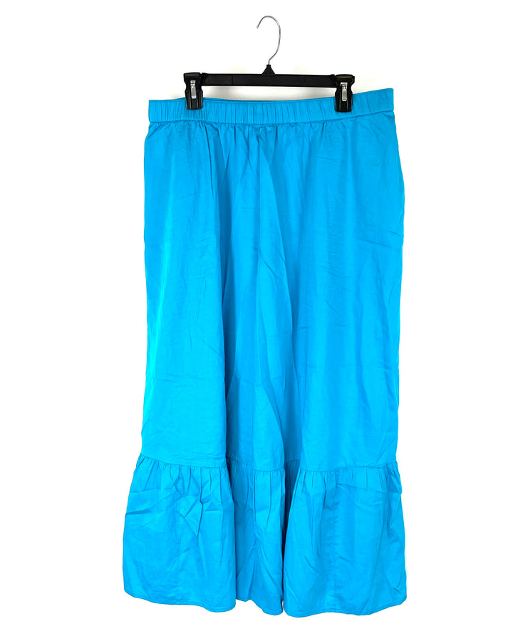 The Drop Teal Midi Skirt- Size Extra Extra Large