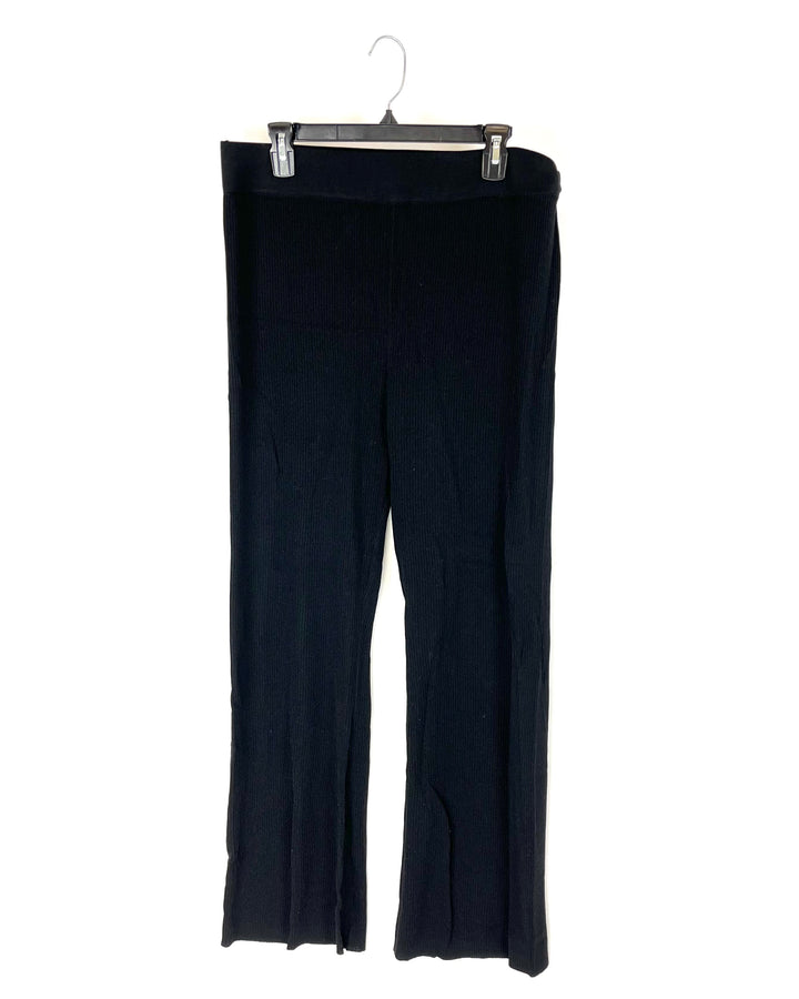 The Drop Black Wide-Leg Pants- Extra Extra Large