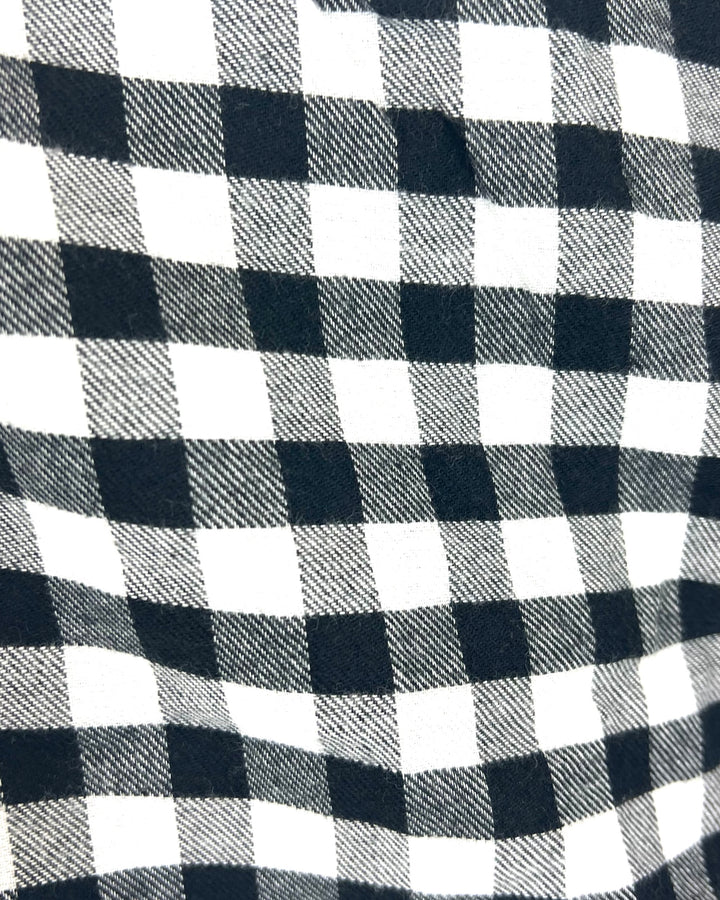 Black and White Plaid Pajama Pants - 1X