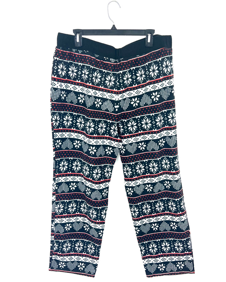 Winter Patterned Pajama Pants - 1X