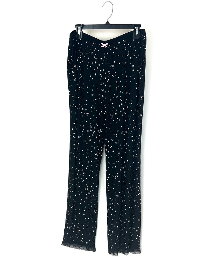 Black Star Patterned Sleep Set - 1X