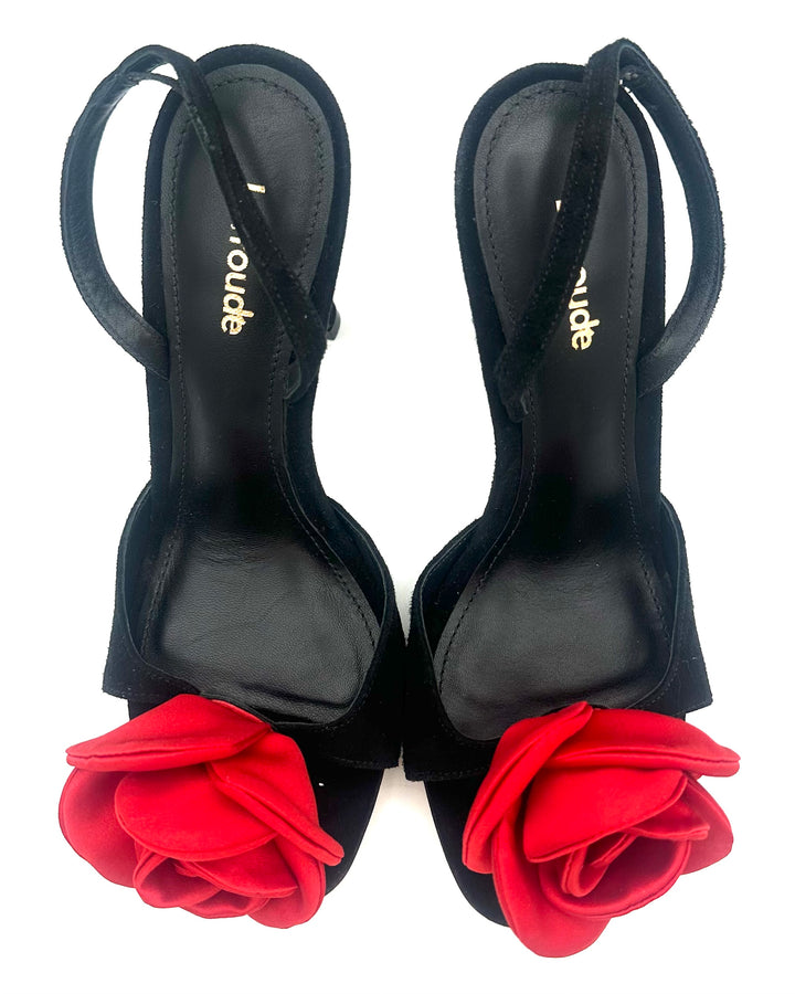 Black Rose Heels - Size 6