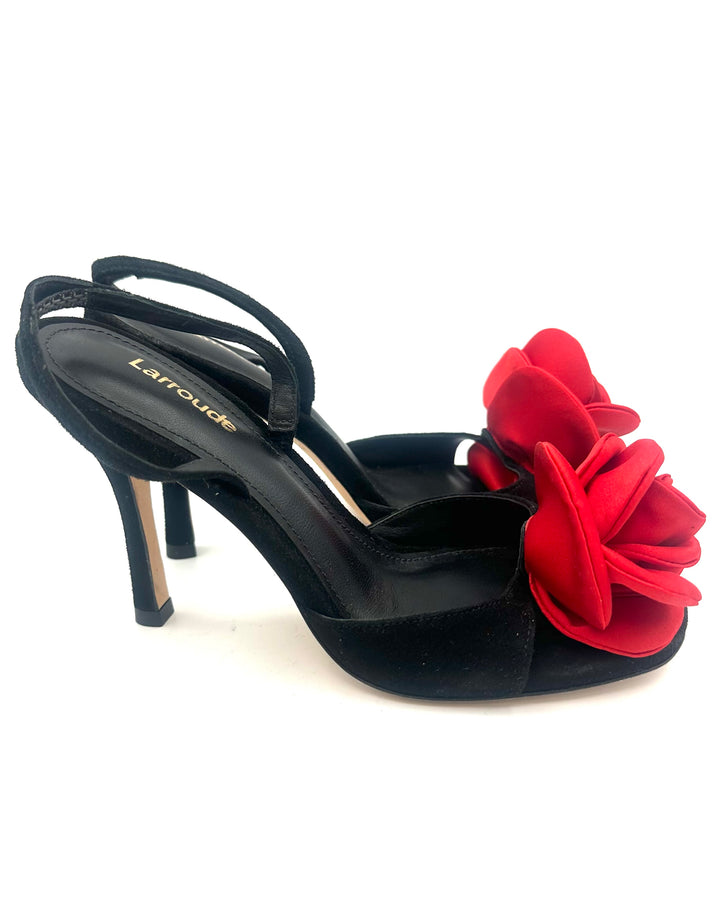 Black Rose Heels - Size 6