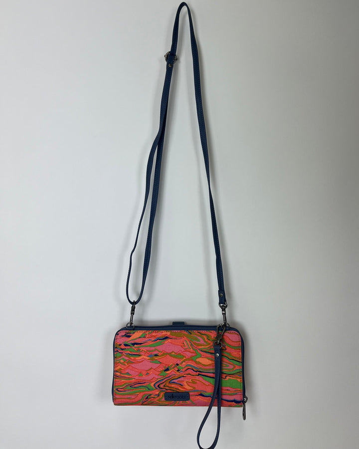 Bright Multicolor Dolphin Crossbody / Wristlet