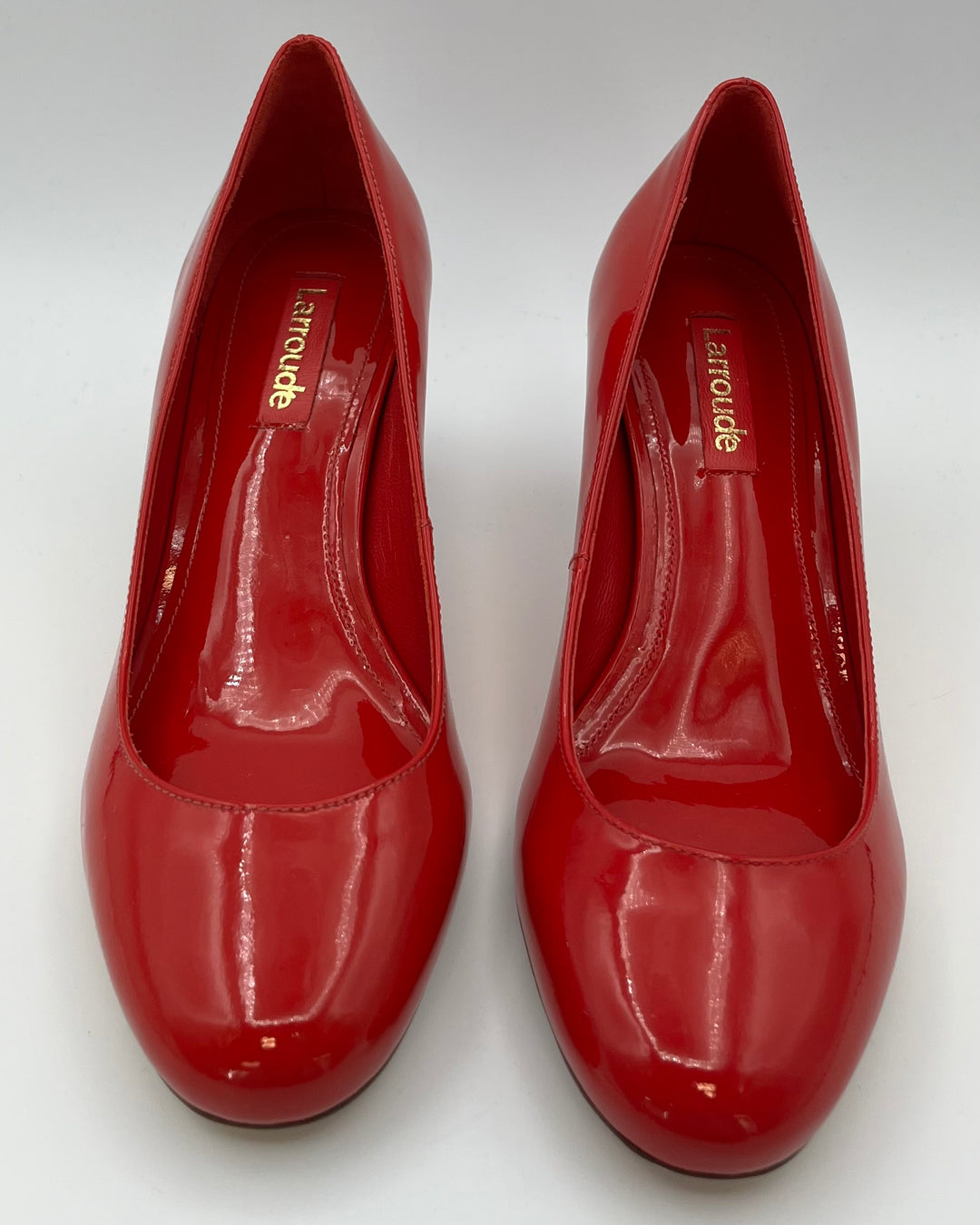 Red Patent Leather Kitten Heel - Size 6.5