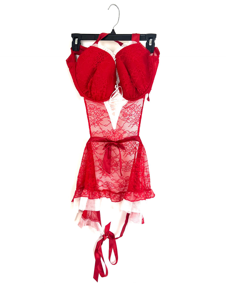 Victoria Secret Red Lingerie Apron - Extra Extra Large