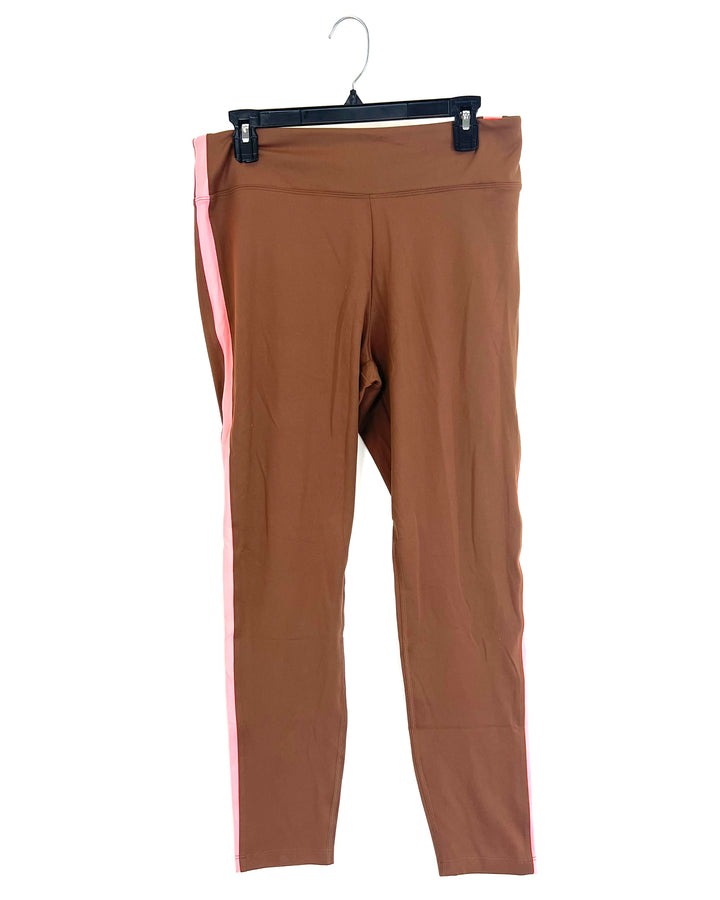 VS Pink Brown Leggings - Extra Large