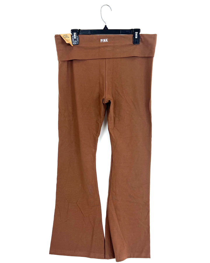 VS Pink Brown Flare Pants - Extra Large