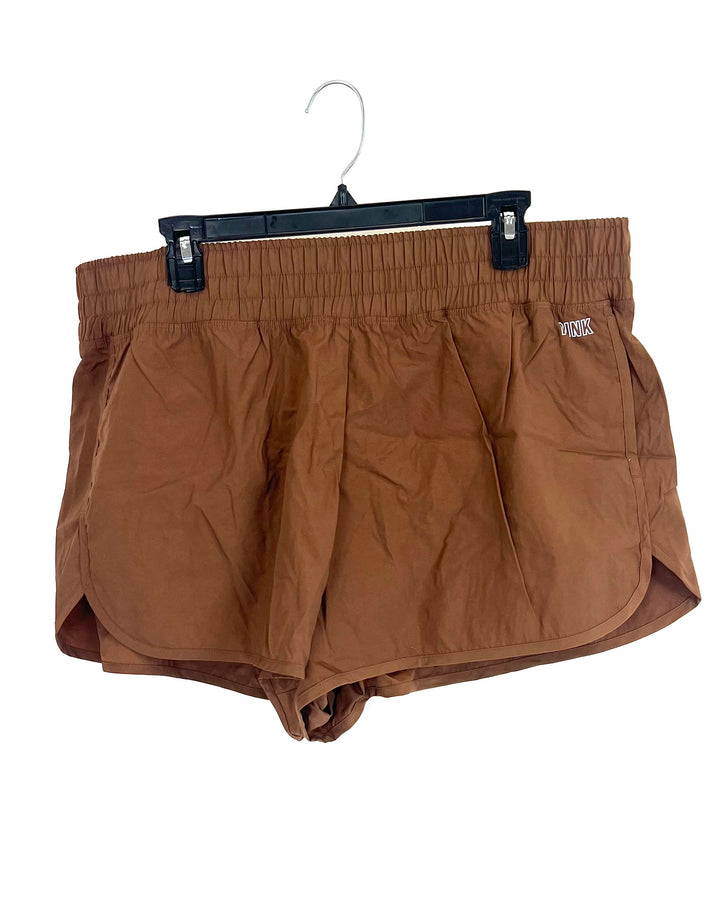 VS Pink Brown Athletic Shorts - Extra Extra Large