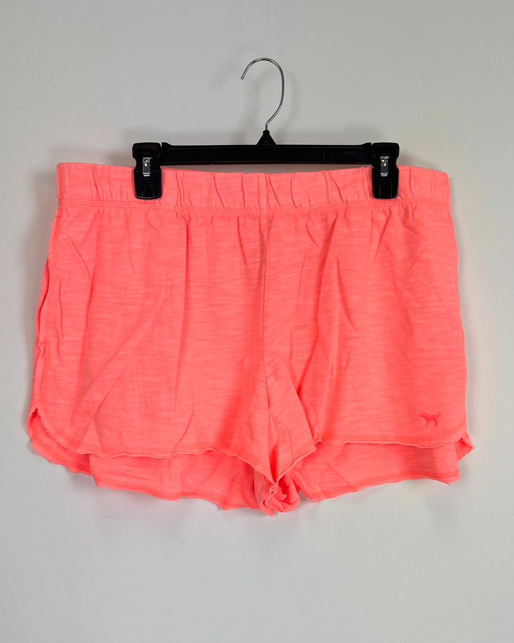 VS Pink Neon Coral Shorts - Extra Extra Large