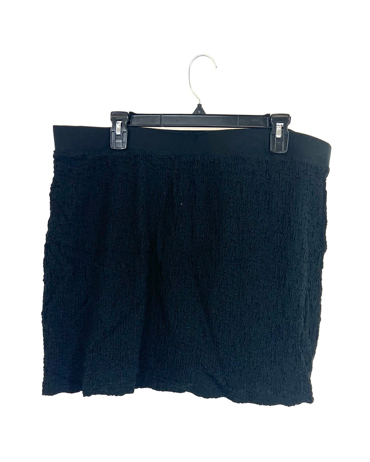 Future Collective Black Mini Skirt - Size 1X