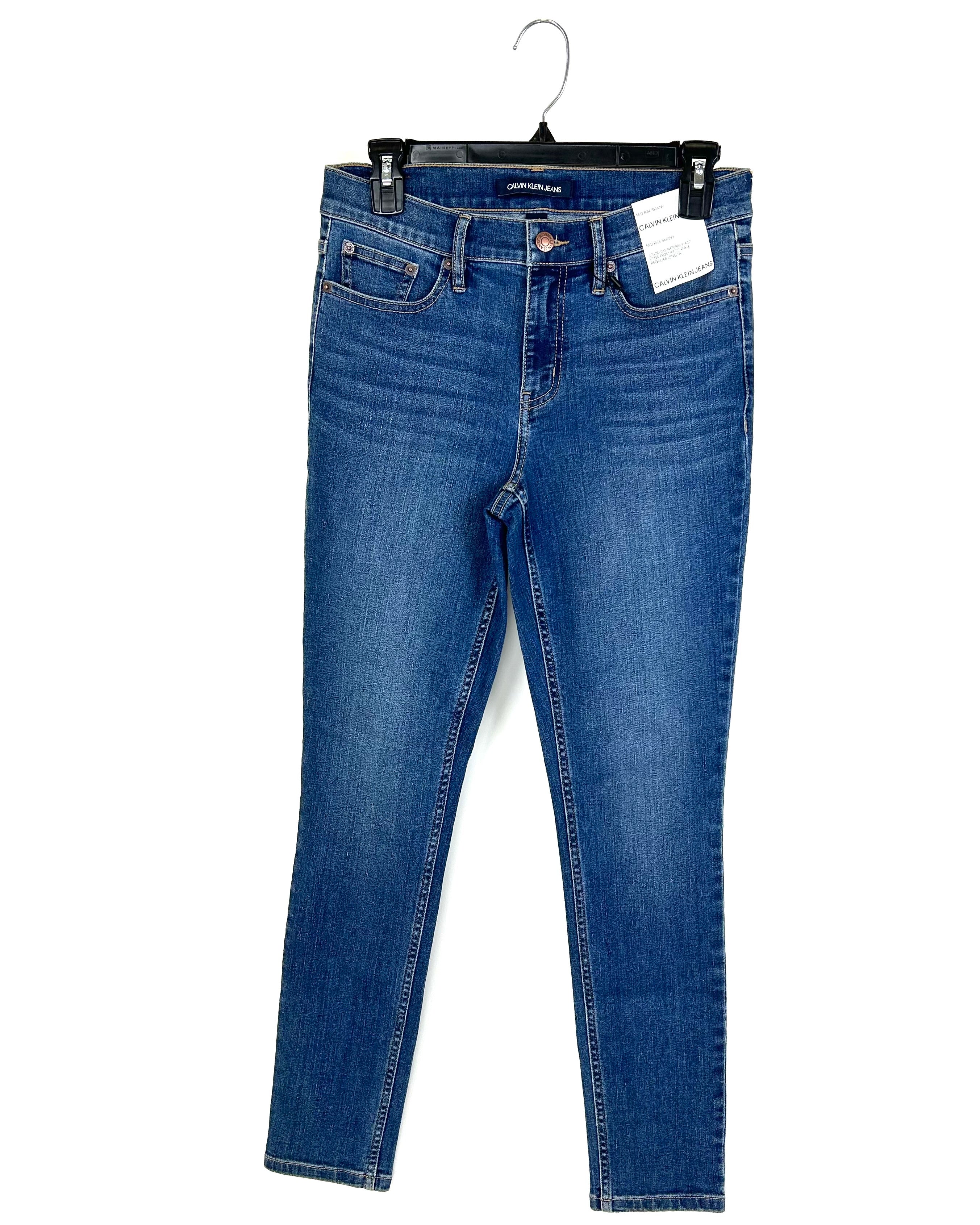 Calvin klein mid rise skinny jeans online