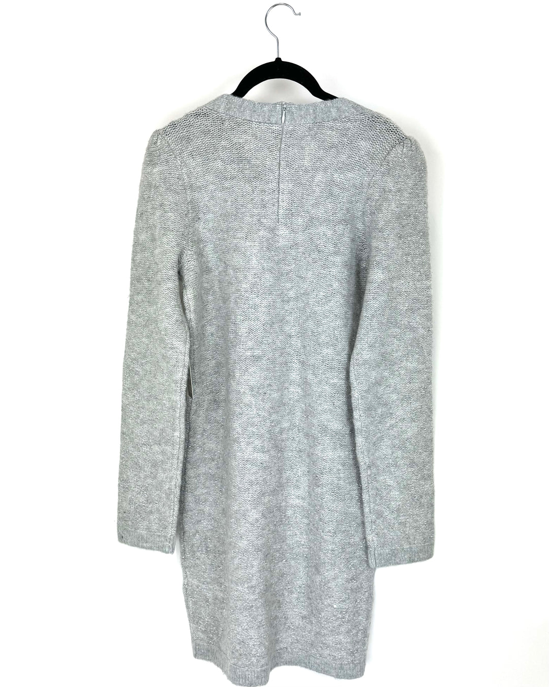 Light Gray Knit Button Down Dress - Size 8/10