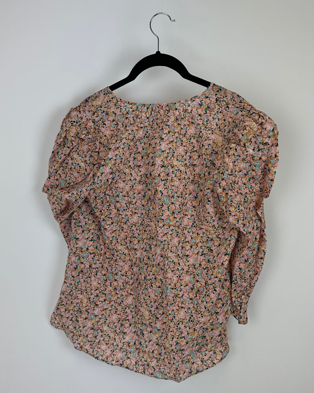 Pink Multicolored Floral Top - Size 6/8