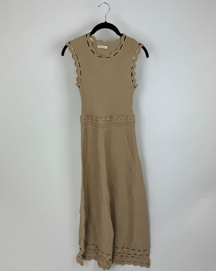 Beige Maxi Dress - Size 6