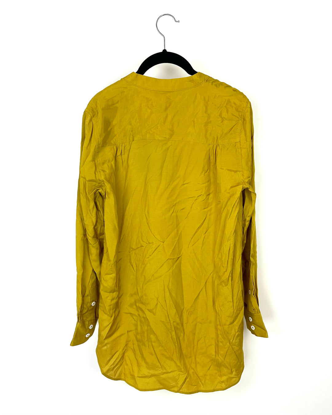 Mustard Yellow Button Up Blouse - Size 2