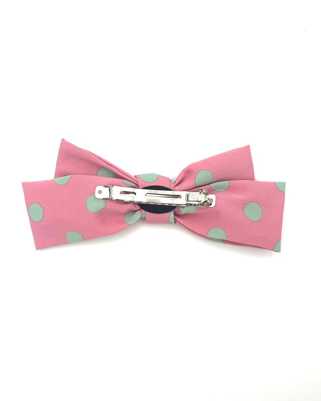 Pink and Mint Polka Dot Bow