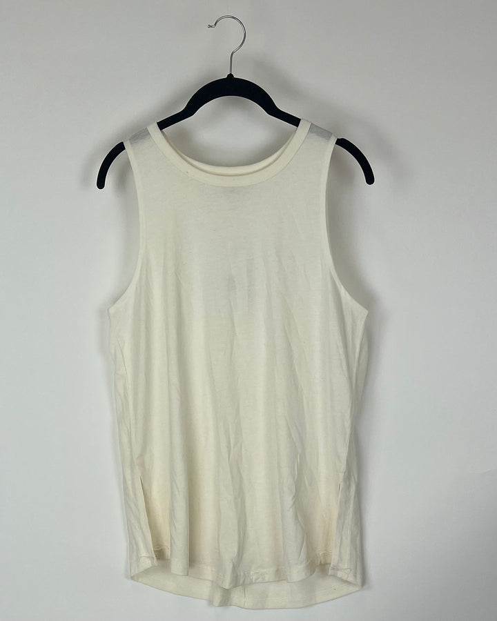 Cream Lightweight Tank Top - Size 2-4