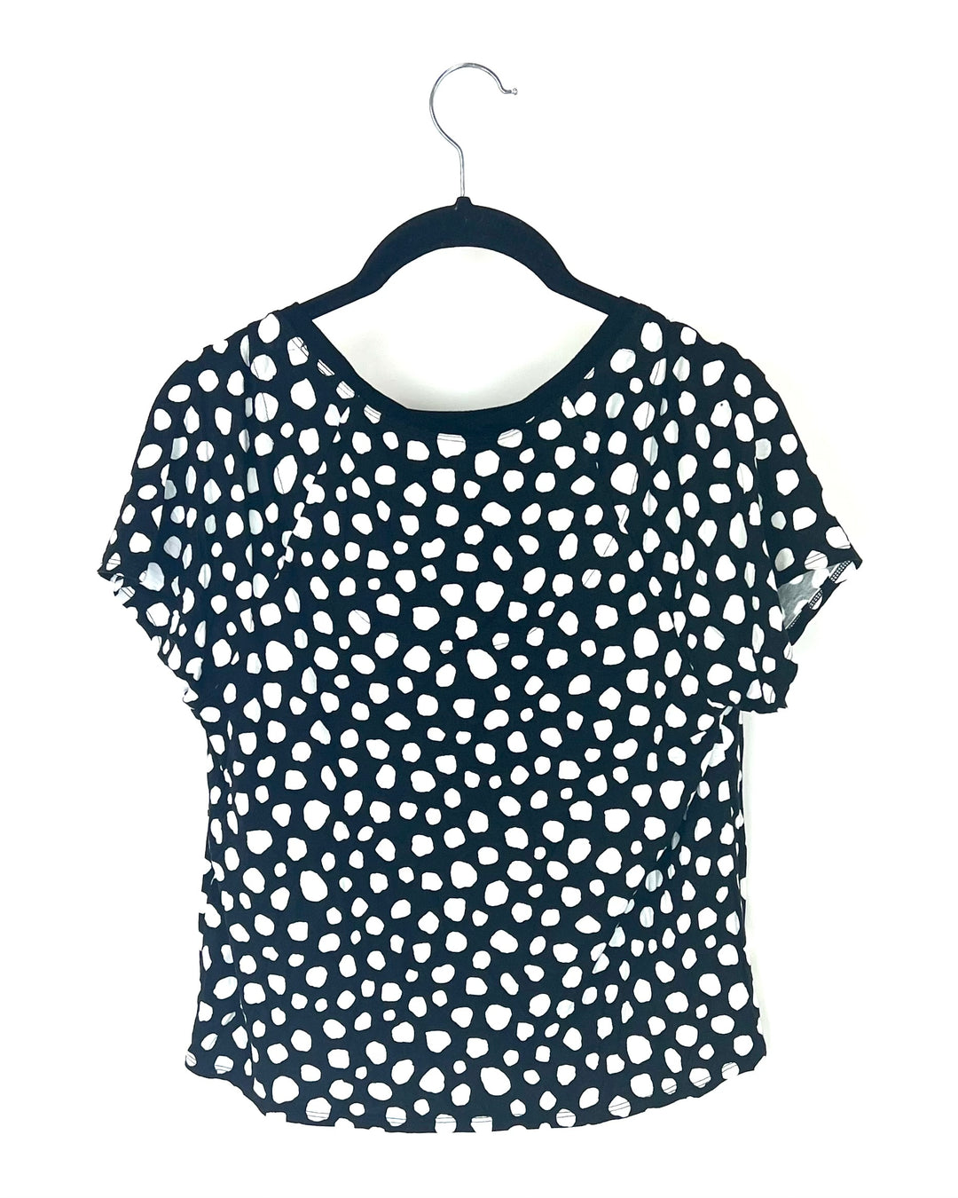 Short-Sleeve Spotted T-Shirt- Size 0/2